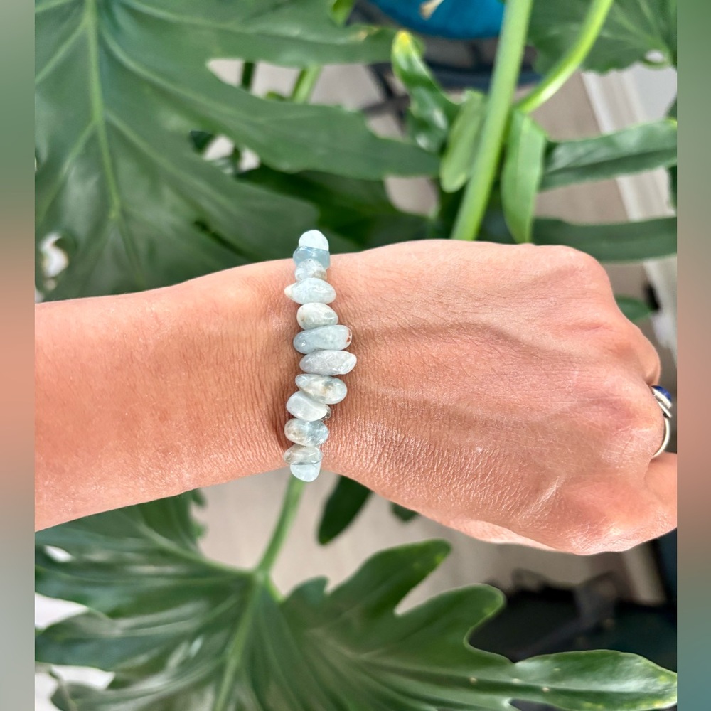 Aquamarine & Green Aventurine bracelet